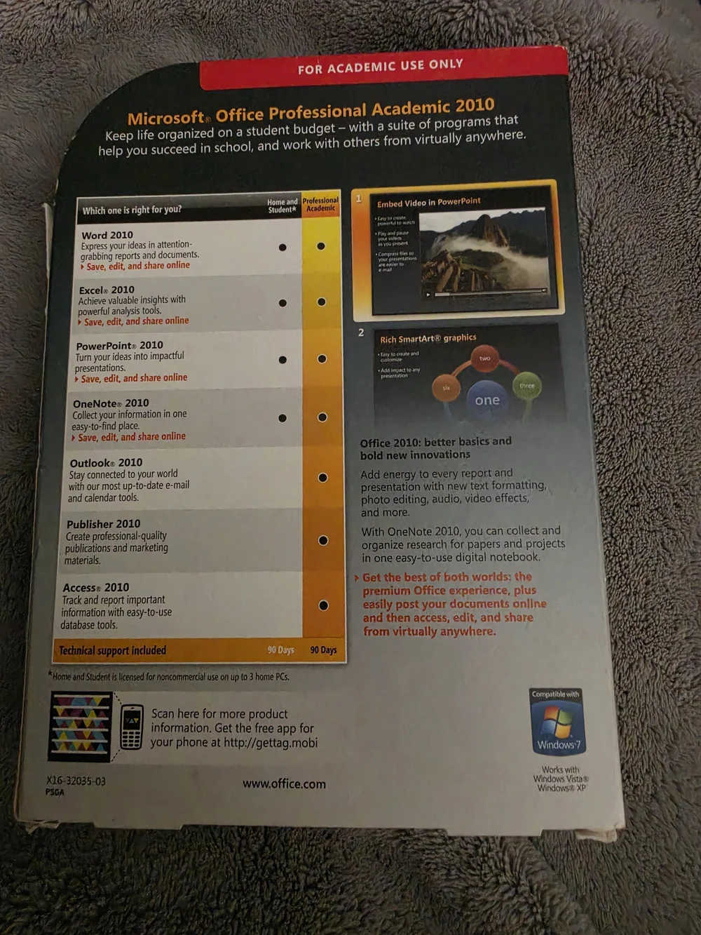 Microsoft Office Professional Academic 2010